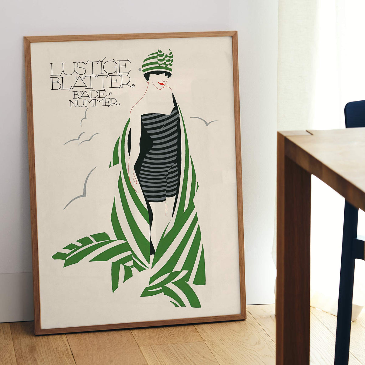 Lustige Blatter Badenummer Canvas Print