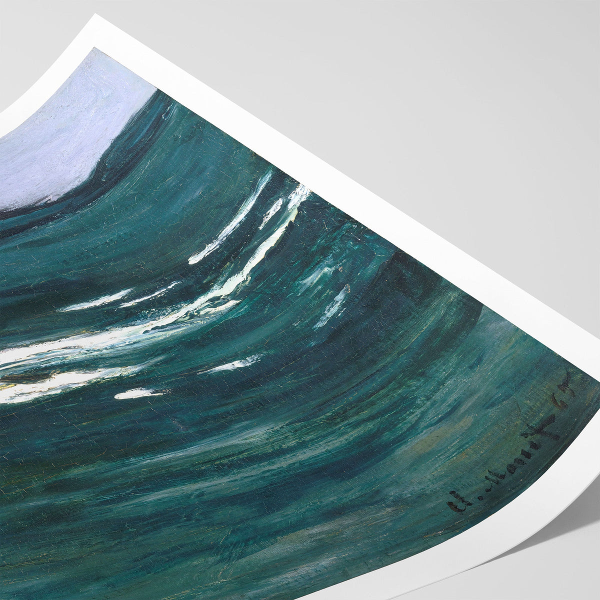 The Green Wave Canvas Print