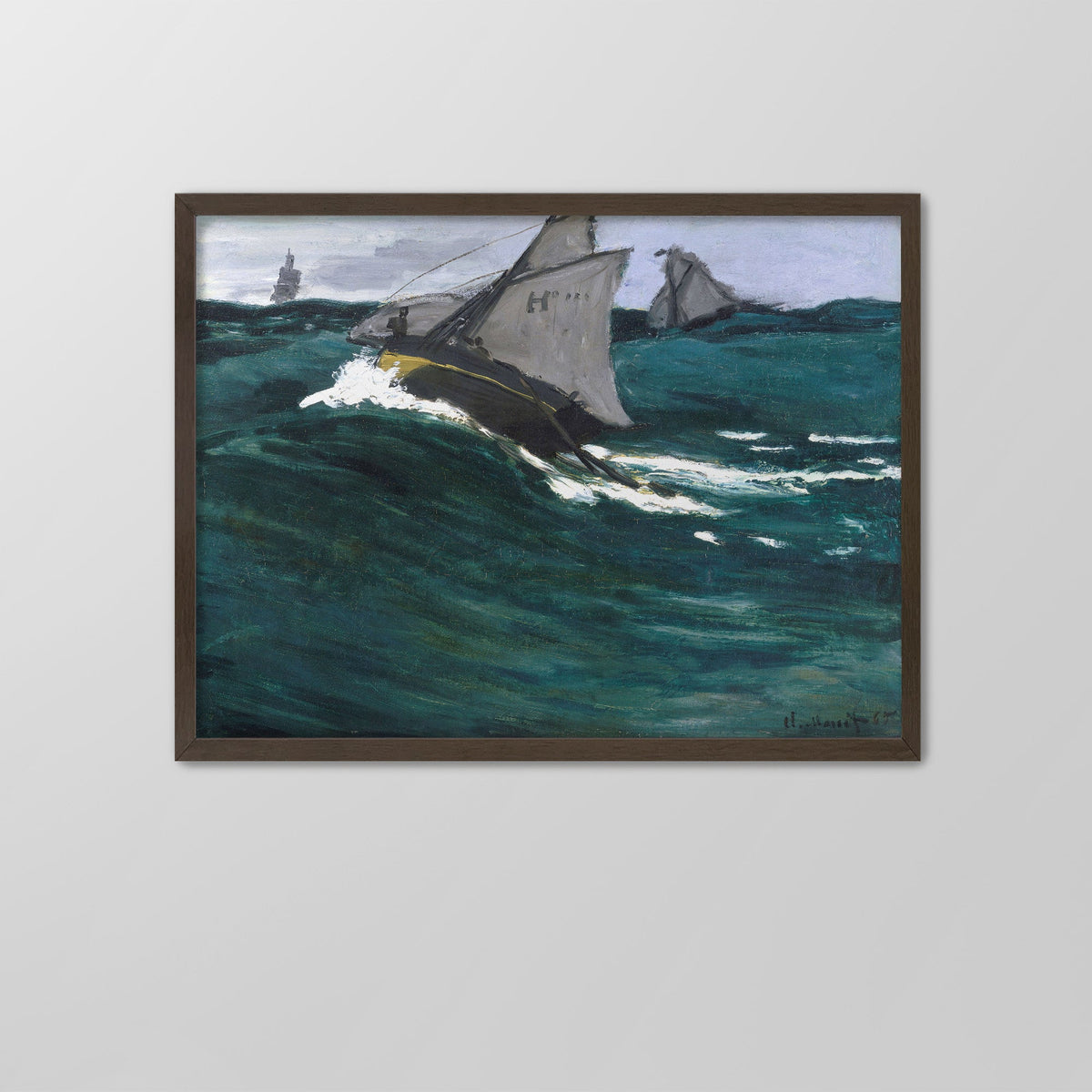 The Green Wave Canvas Print
