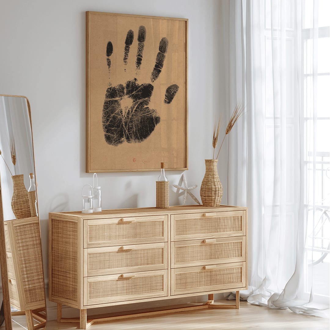 La main gauche de l'artiste Canvas Print