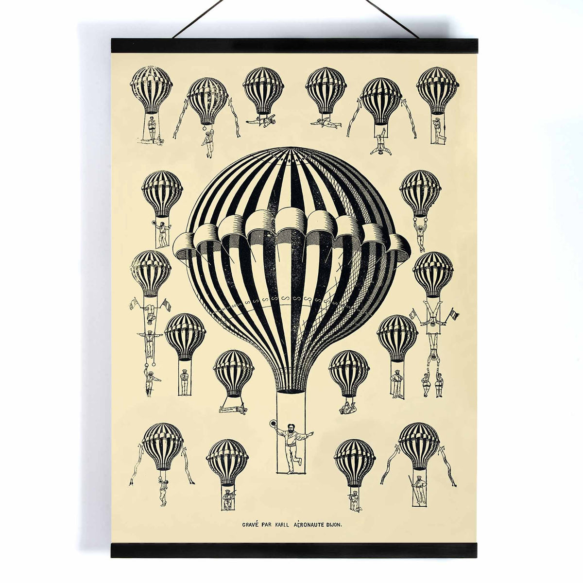 Étude de montgolfière Canvas Print