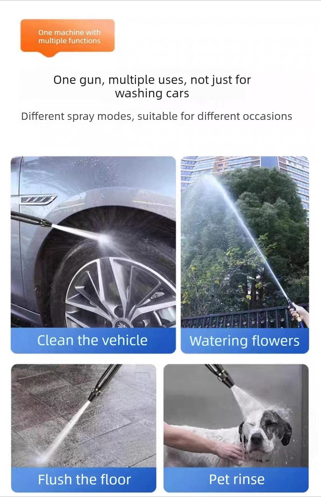 🔥LAST DAY 55% OFF🔥- Home High-Pressure Car Wash Water Gun