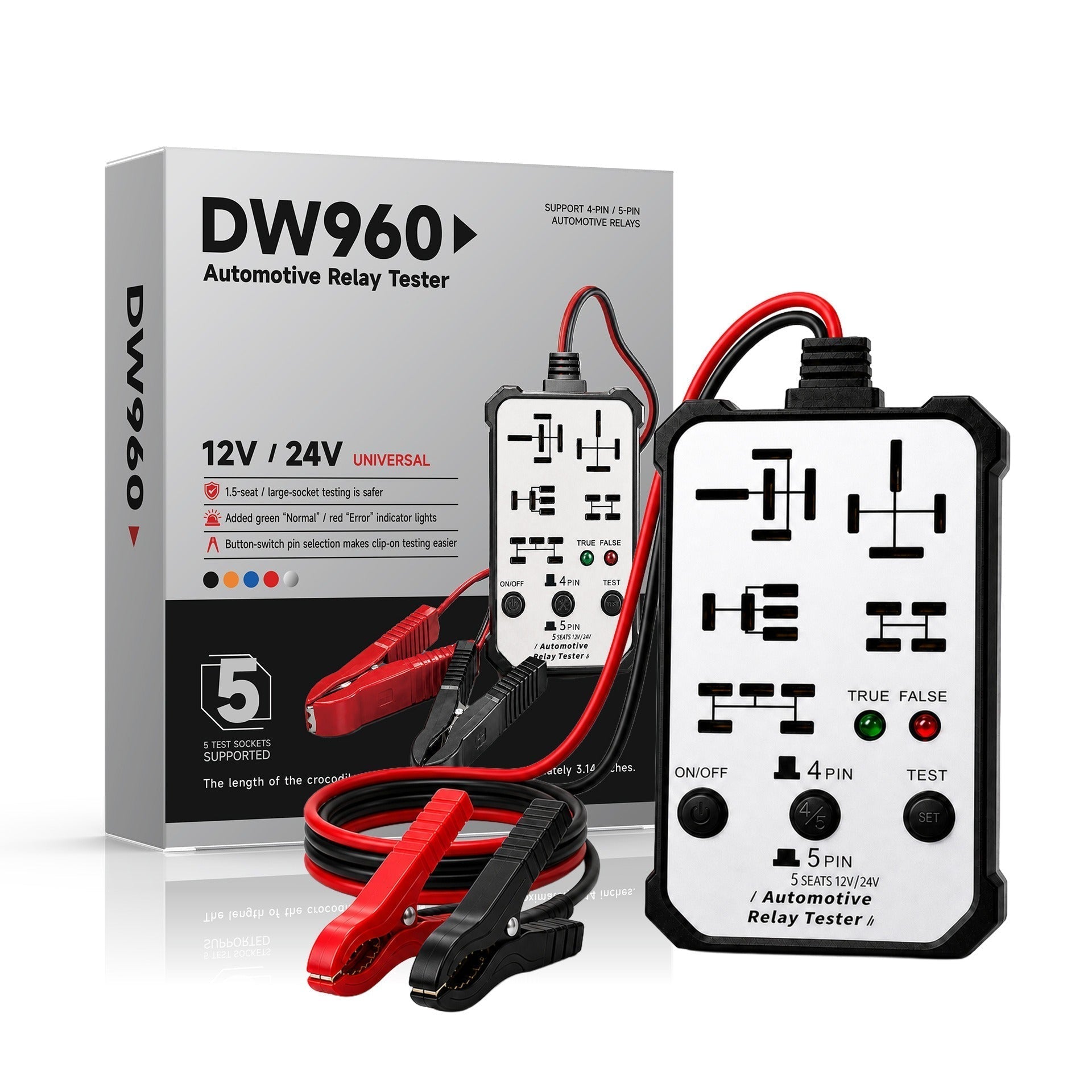 🔥2026 New upgrade 12V/24V Universal Relay Tester | Professional 5-Pin Auto Diagnostic Tool