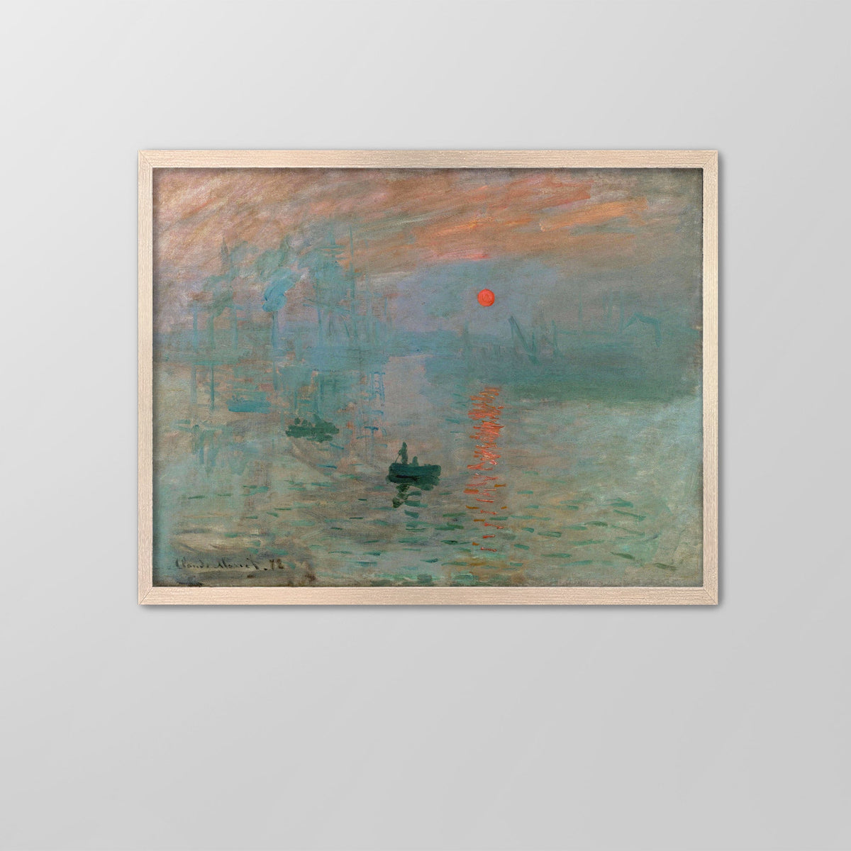 Impression, Sunrise Canvas Print