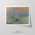 Impression, Sunrise  Monet  Art Print by Without A Frame - Oil Painting canvas print