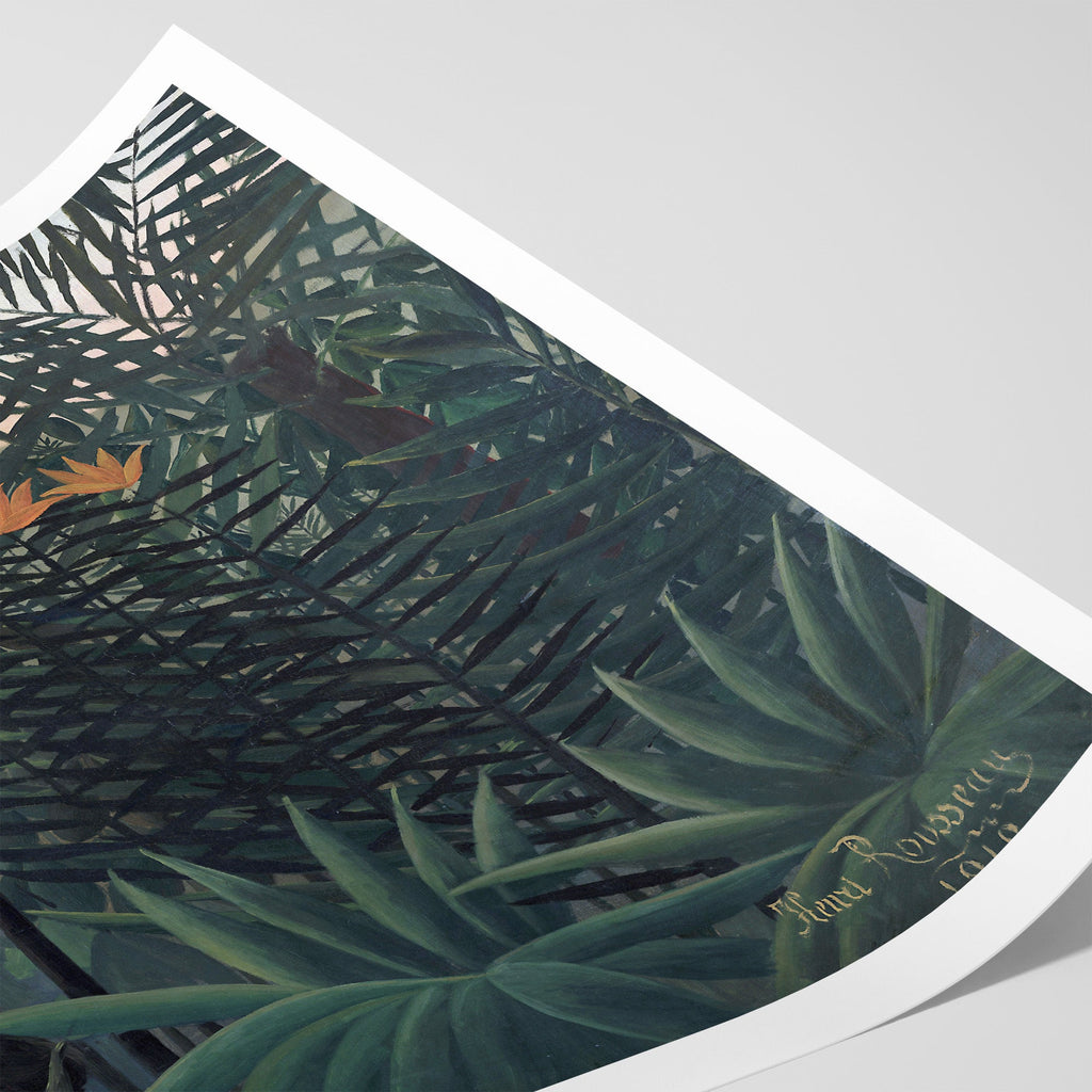 Indian Struggling with a Gorilla Canvas Print