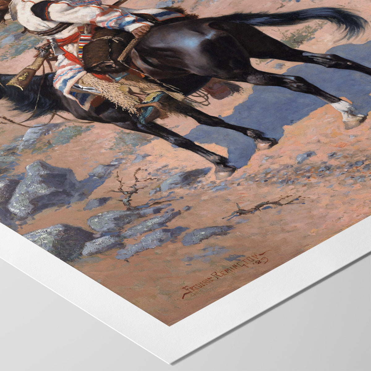 An Indian Trapper Canvas Print