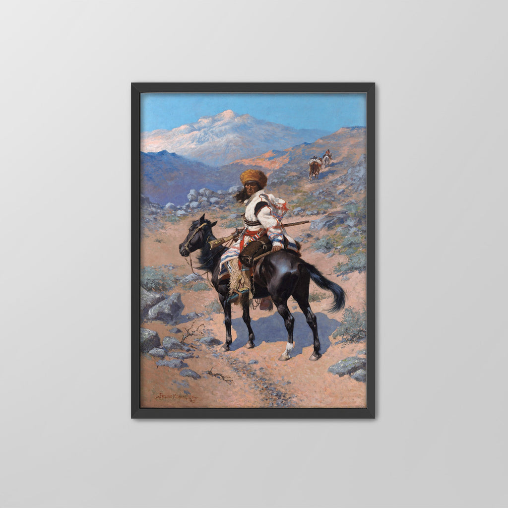 An Indian Trapper Canvas Print