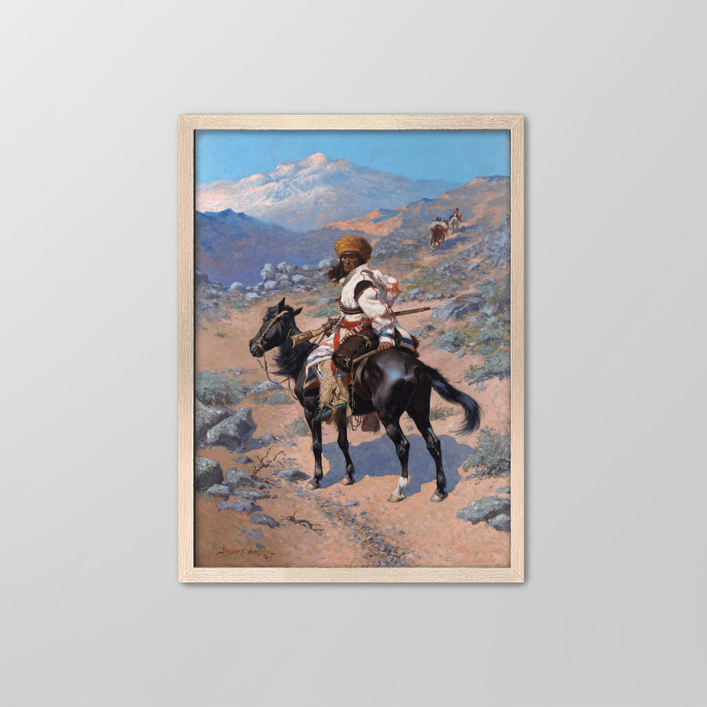 An Indian Trapper Canvas Print