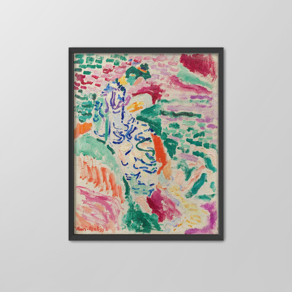 Woman Beside the Water Canvas Print