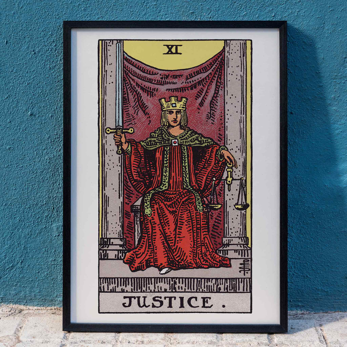 Tarot - La Justice Poster by Moryarty - Oil Painting canvas print