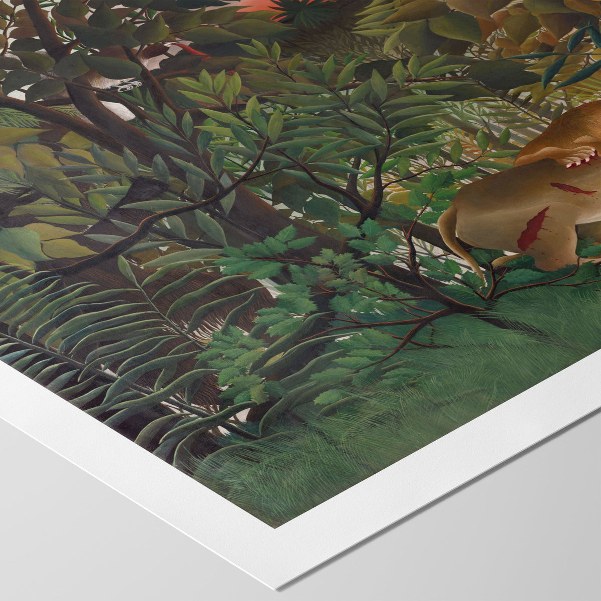 The Hungry Lion Canvas Print