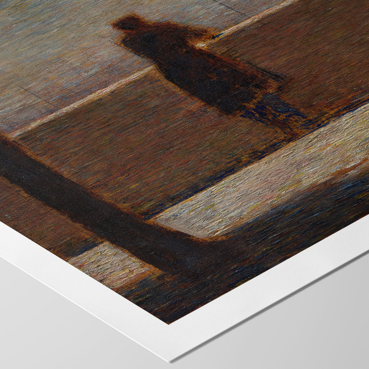 Man Leaning on a Parapet Canvas Print