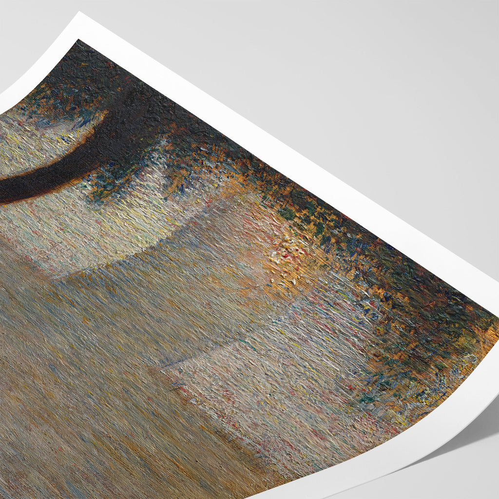 Man Leaning on a Parapet Canvas Print