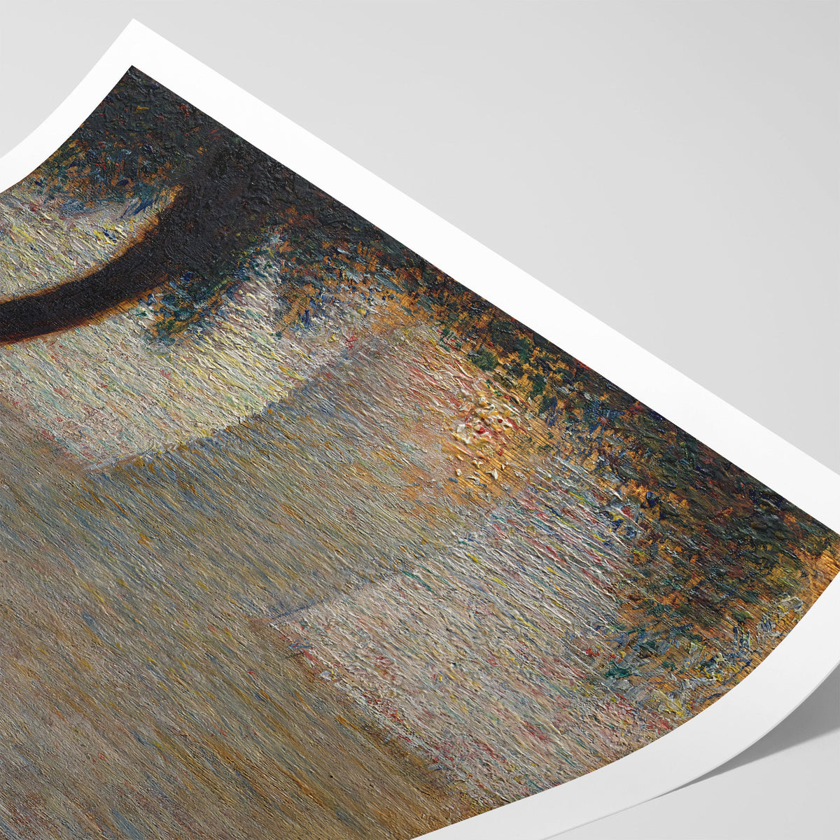 Man Leaning on a Parapet Canvas Print