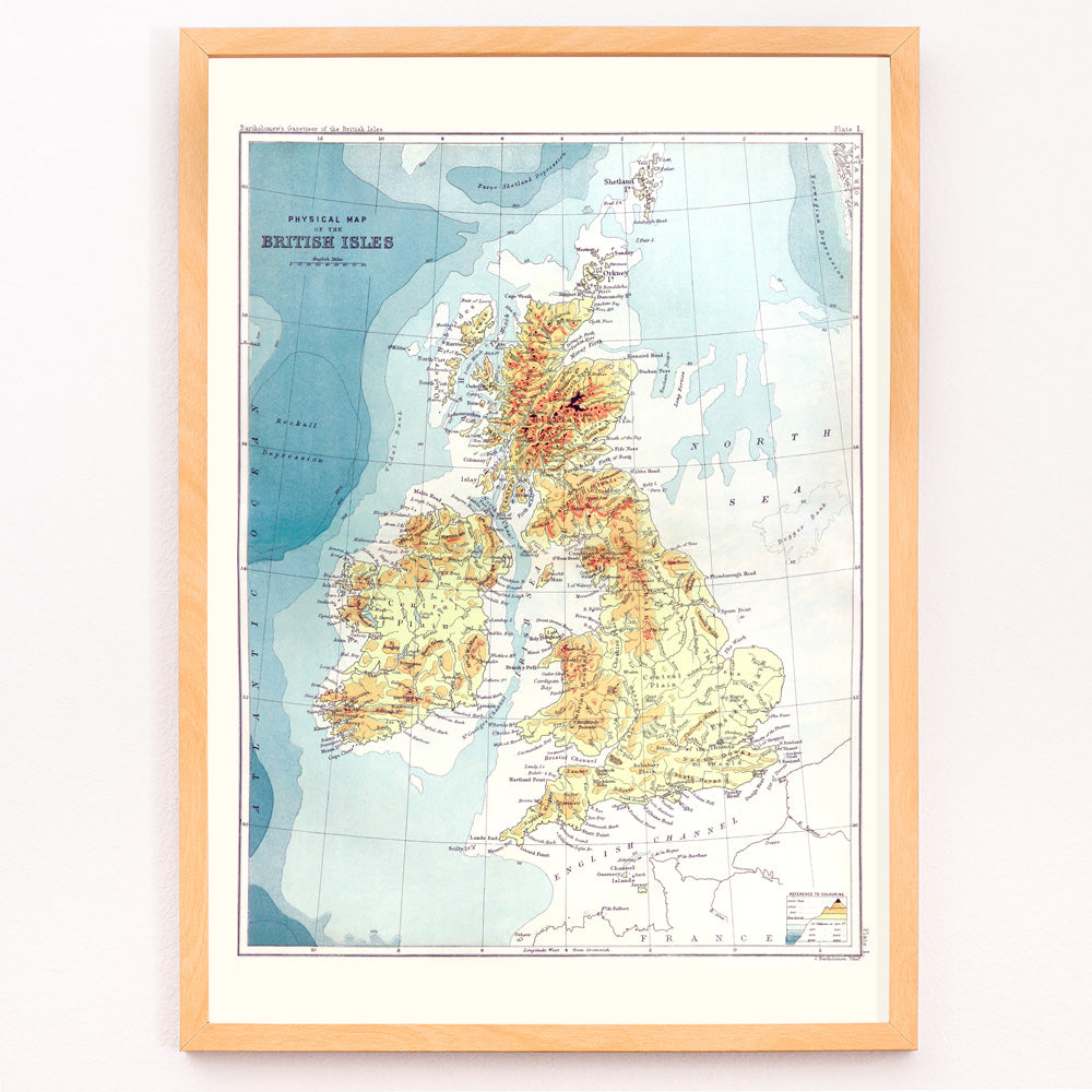 Gazetteer des îles britanniques Canvas Print
