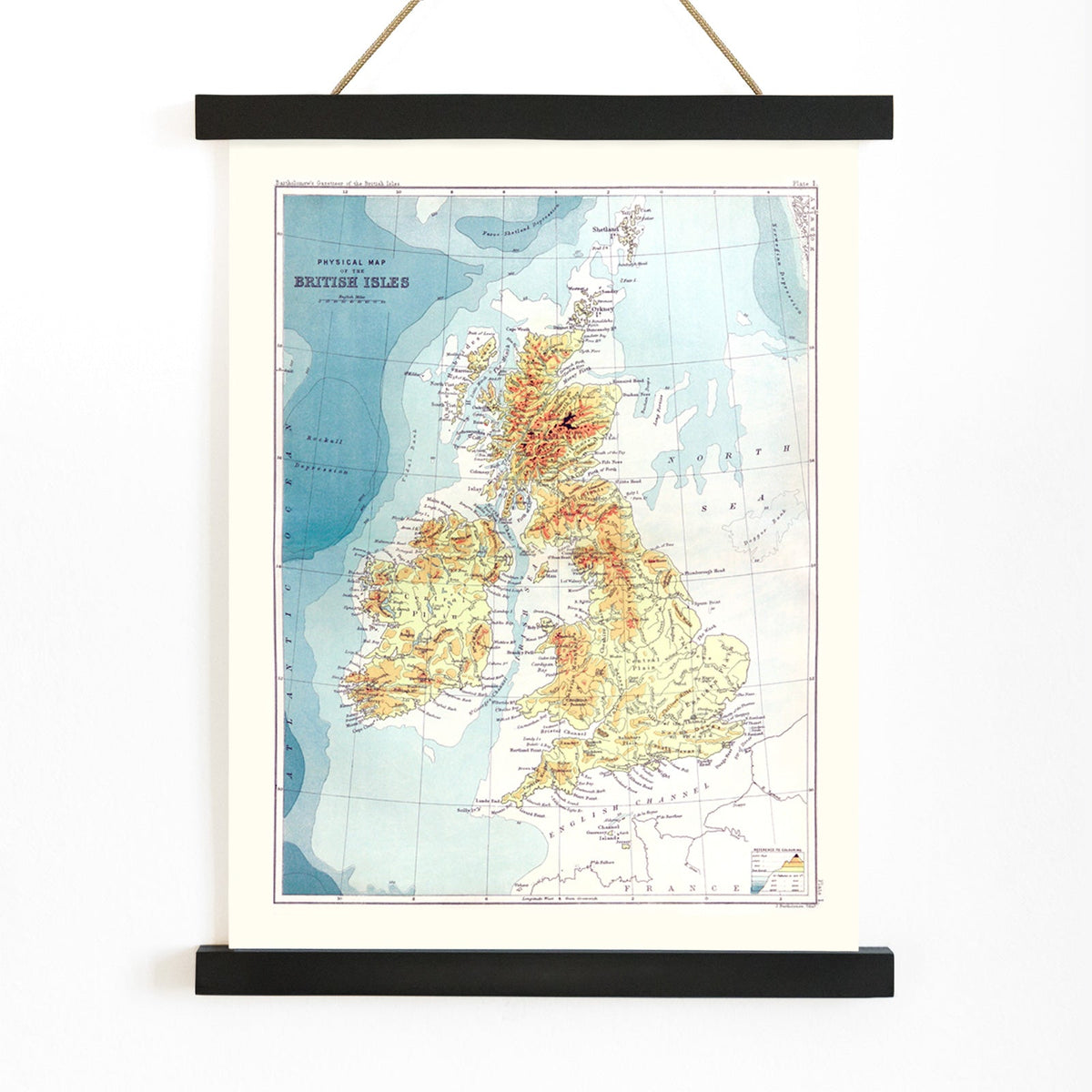 Gazetteer des îles britanniques Canvas Print