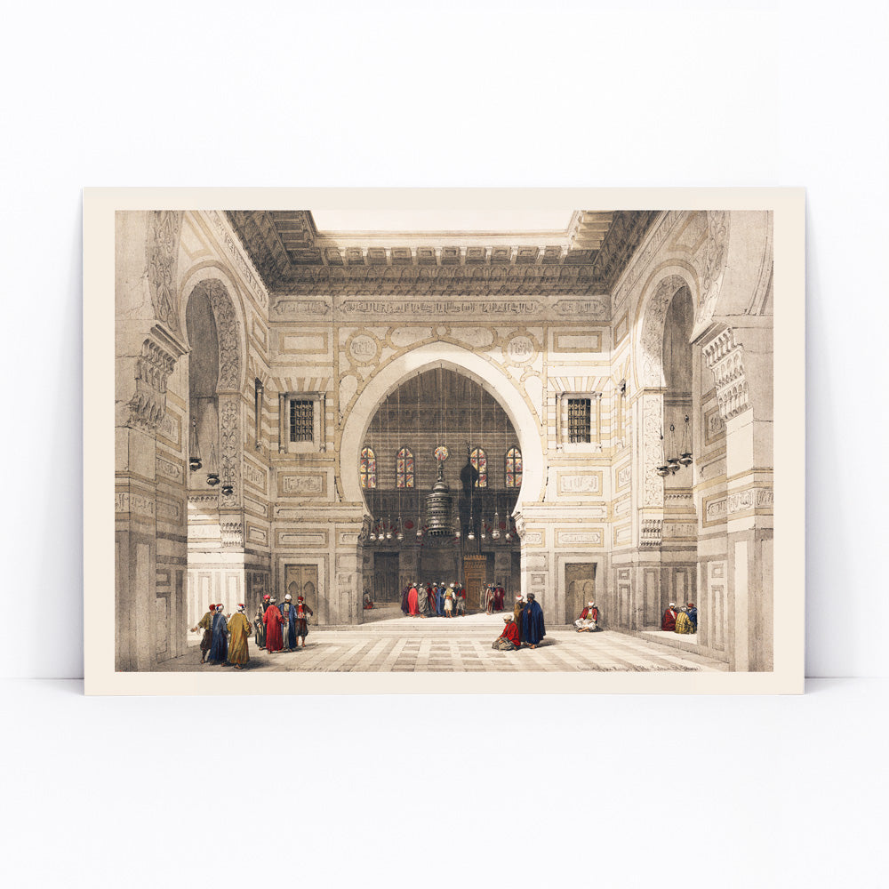 Intérieur de la mosquée Canvas Print