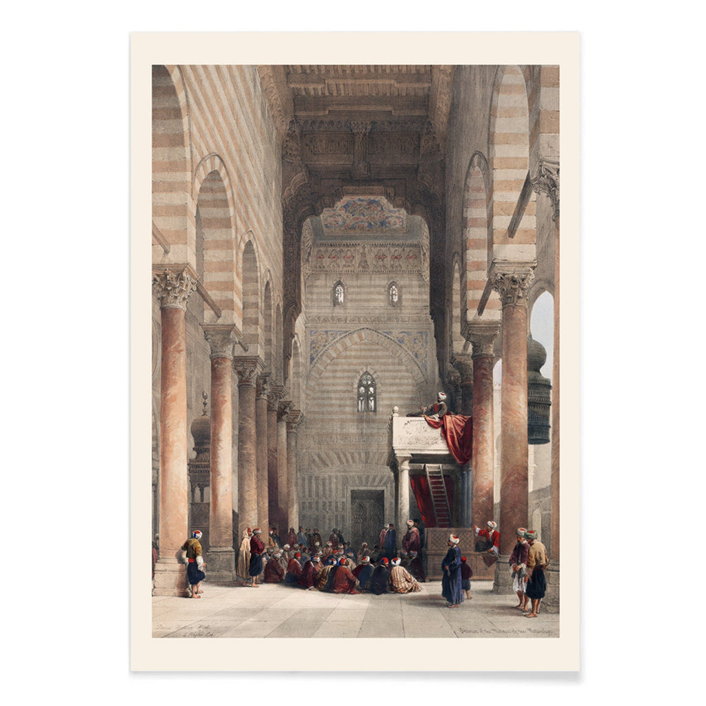 Intérieur de la mosquée des Metwalys Canvas Print