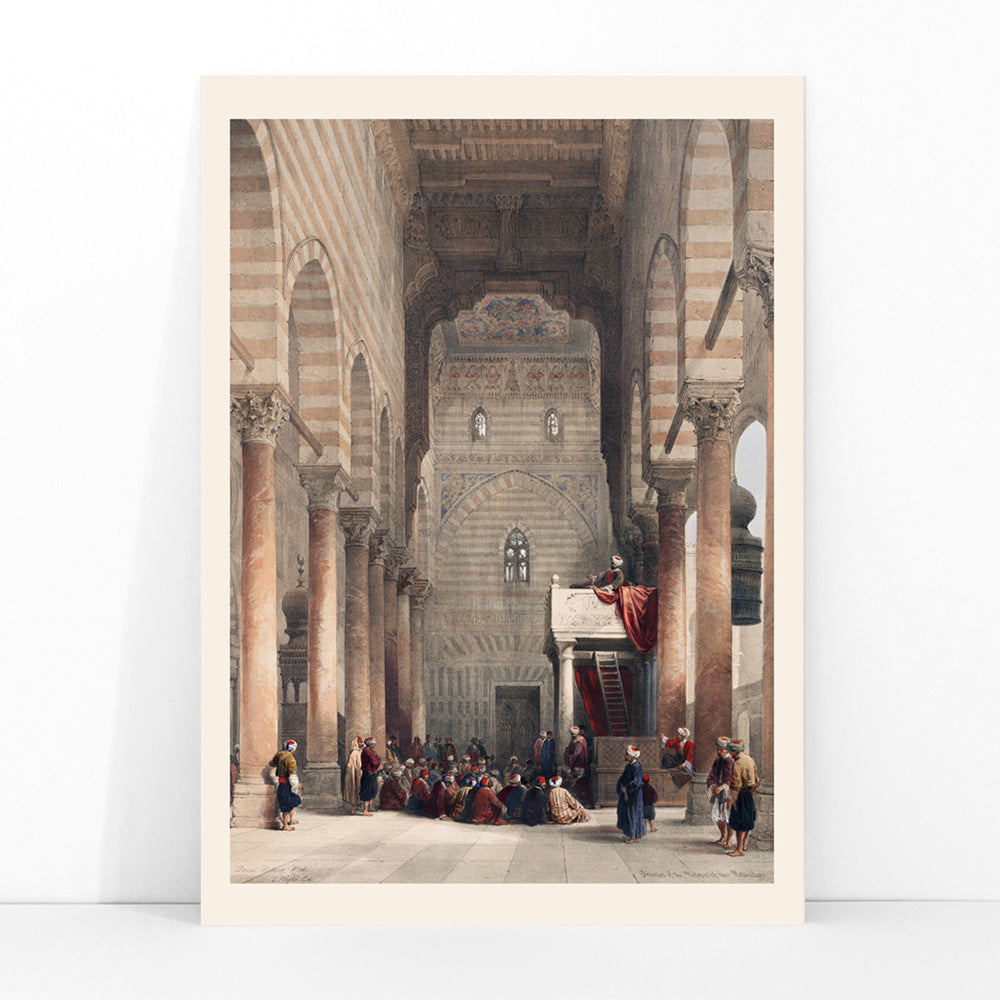 Intérieur de la mosquée des Metwalys Canvas Print