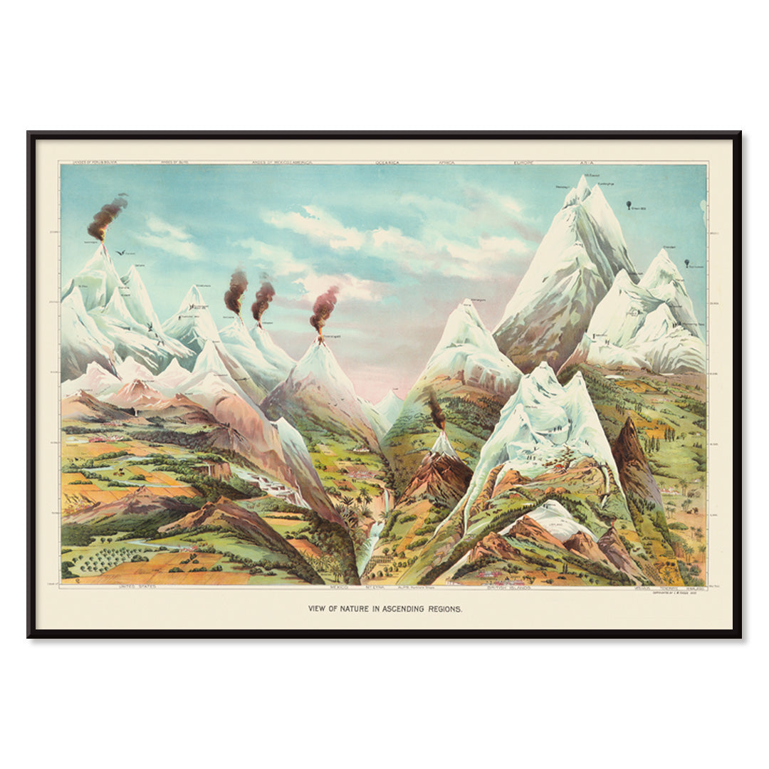 Régions ascendantes Canvas Print
