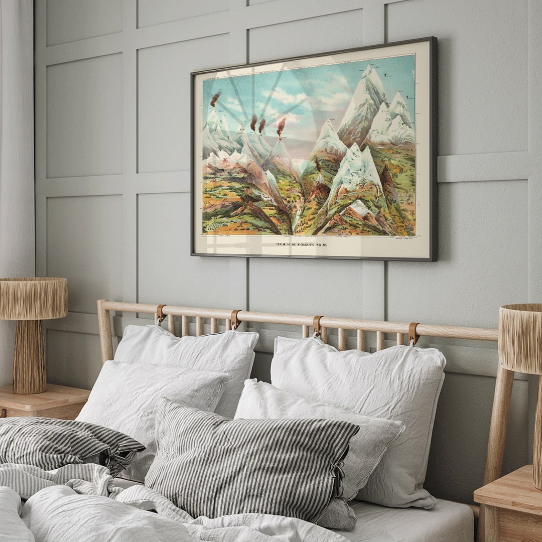 Régions ascendantes Canvas Print