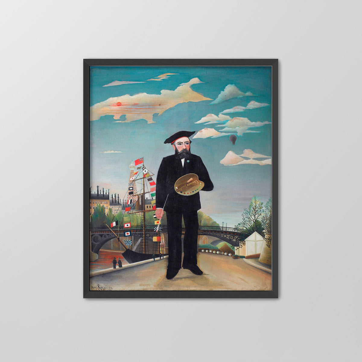 Myself, Portrait-Landscape Canvas Print