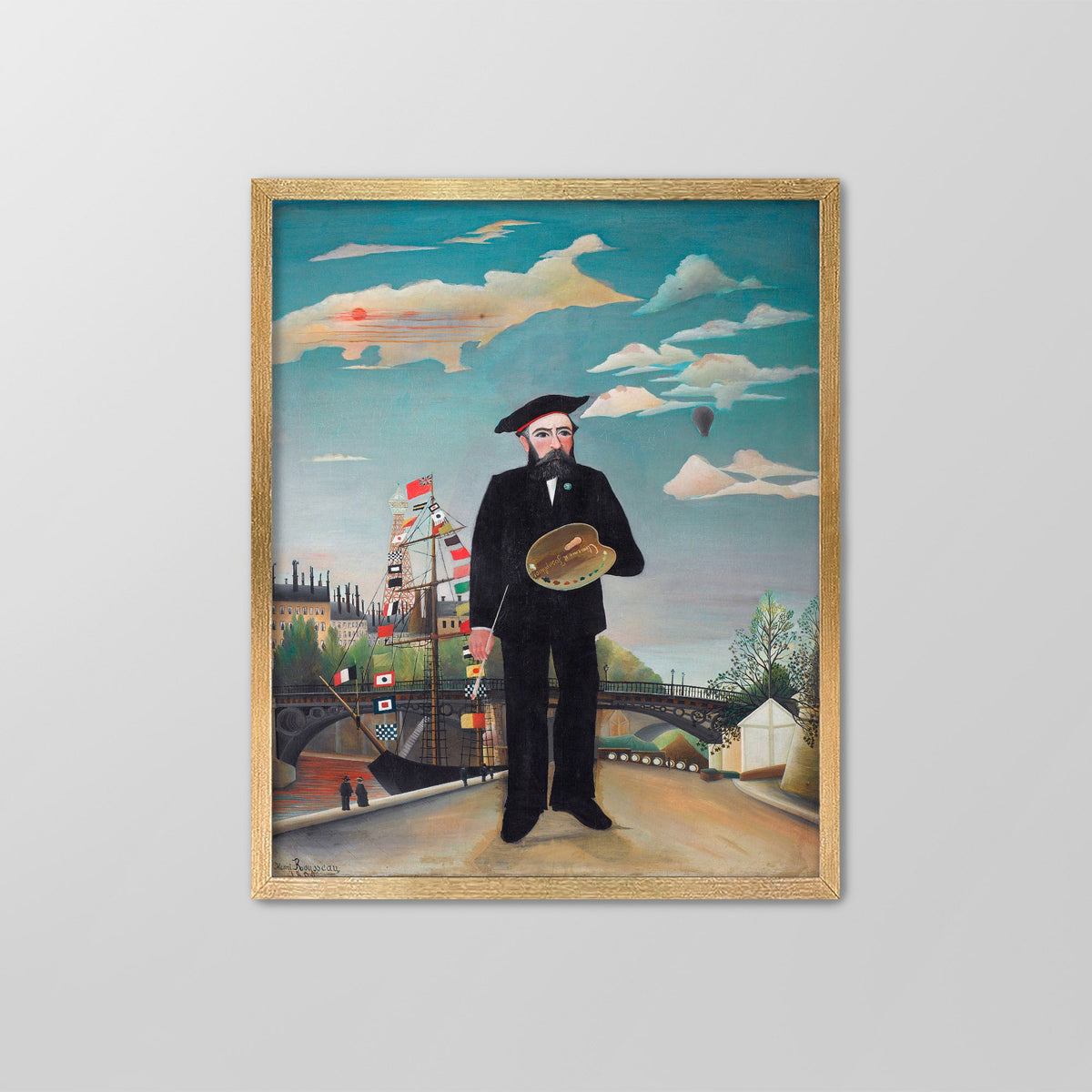 Myself, Portrait-Landscape Canvas Print