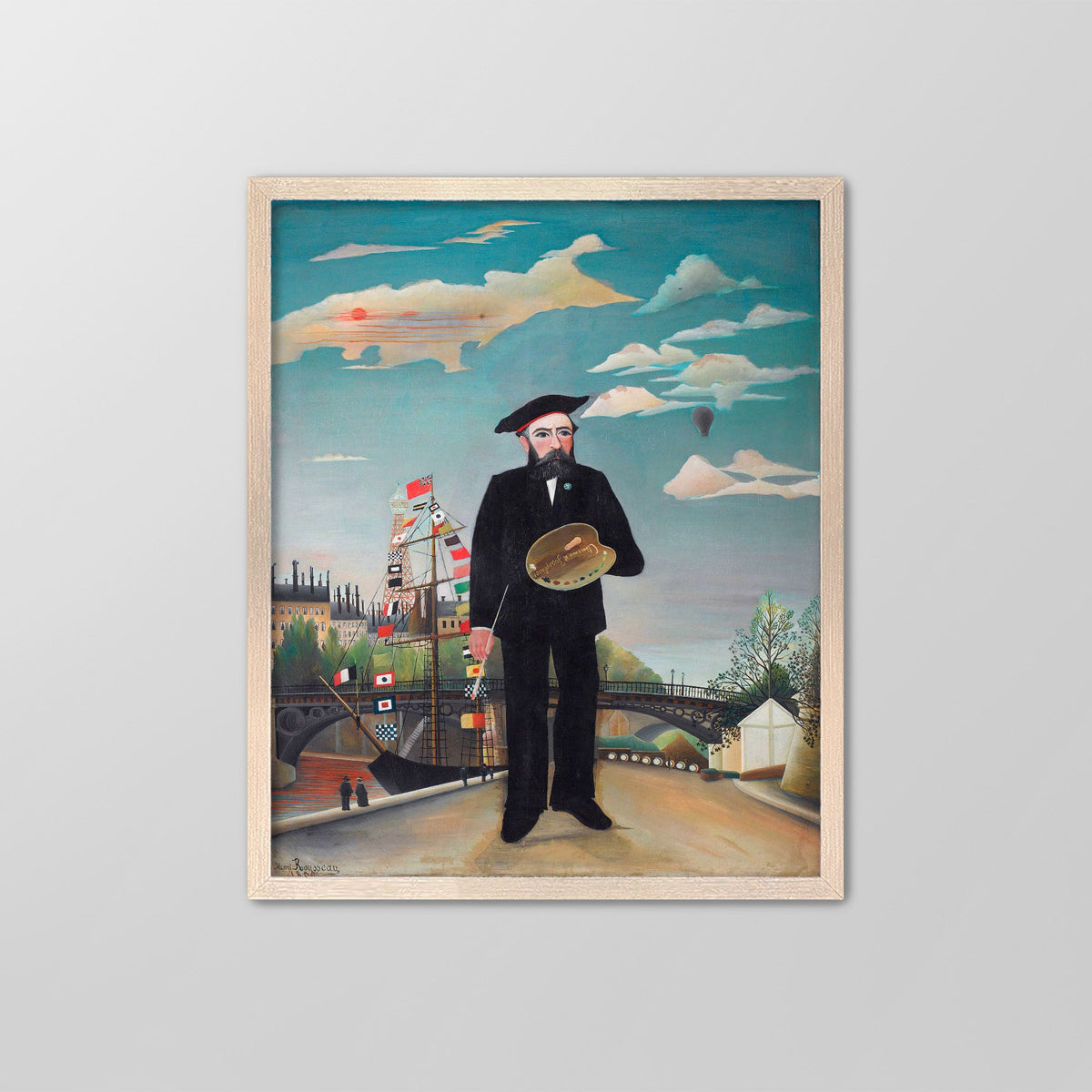 Myself, Portrait-Landscape Canvas Print