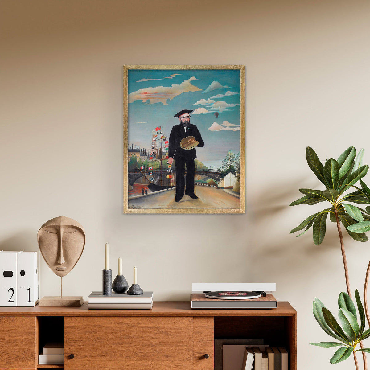 Myself, Portrait-Landscape Canvas Print
