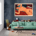 Nu couch Poster by Moryarty - Oil Painting canvas print