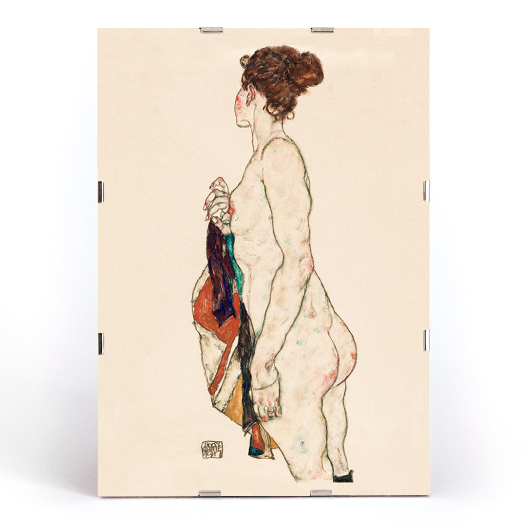 Femme nue debout Canvas Print