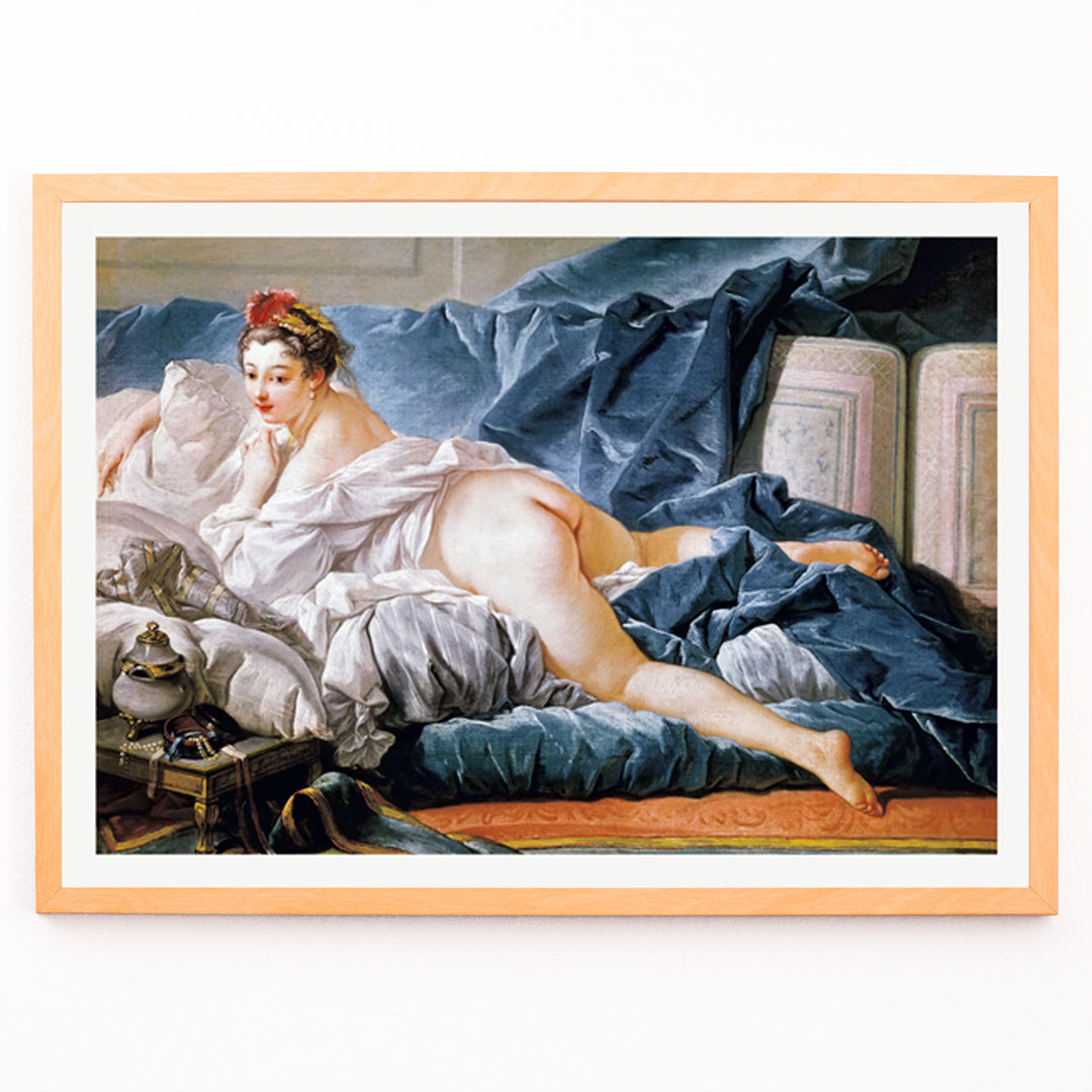 Brune Odalisque Canvas Print