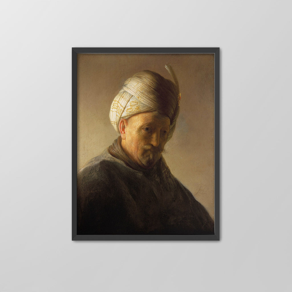 Old Man with Turban Canvas Print