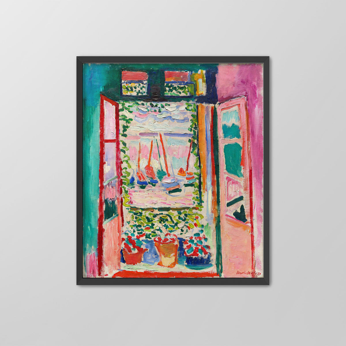 Open Window, Collioure Canvas Print