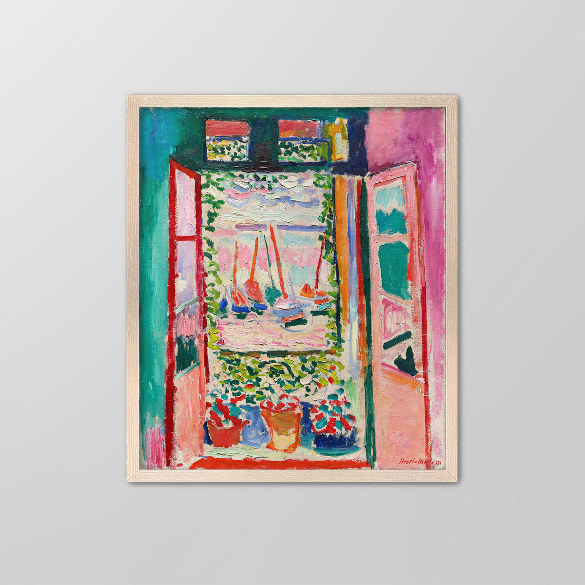 Open Window, Collioure Canvas Print