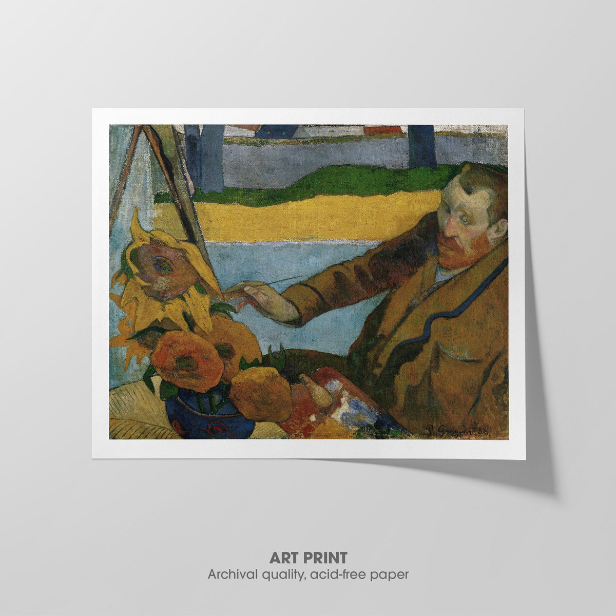 The Painter of Sunflowers Canvas Print