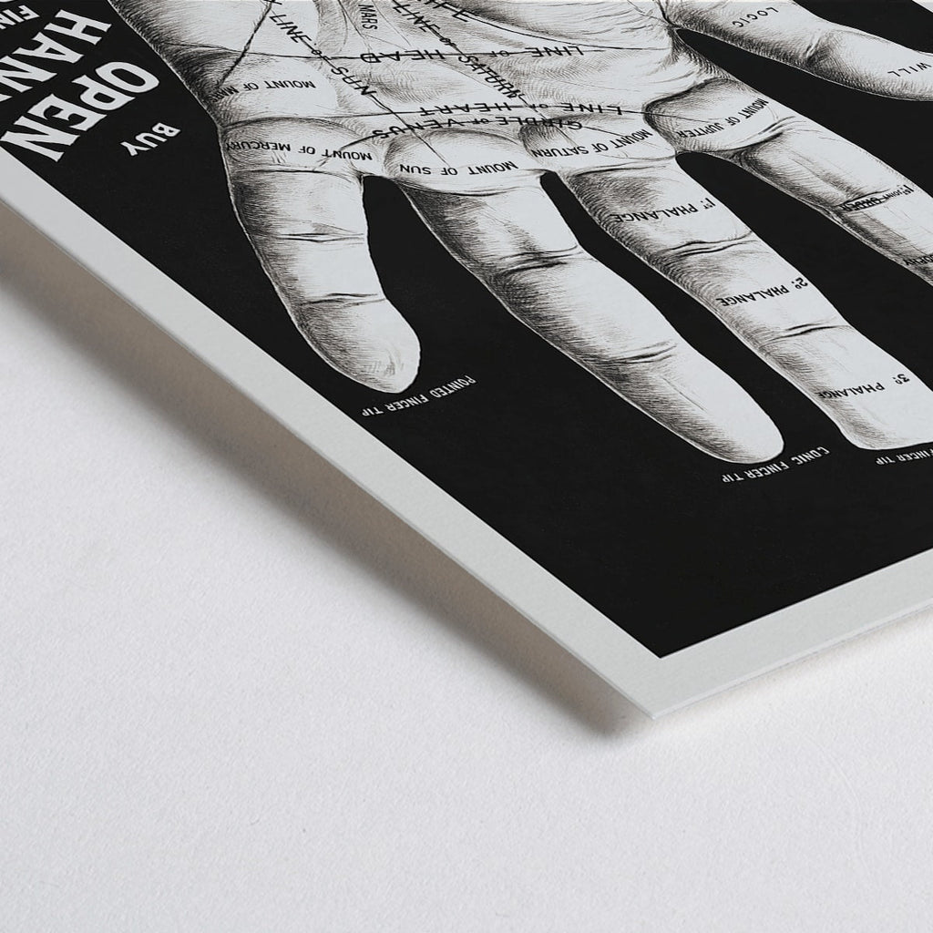 Lecture de la paume Canvas Print