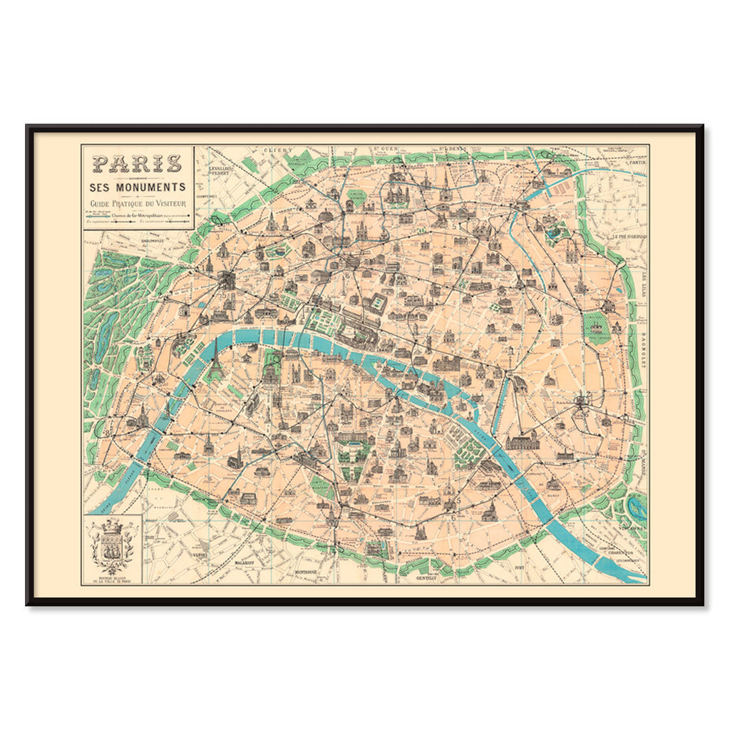 Carte physique du monde Canvas Print