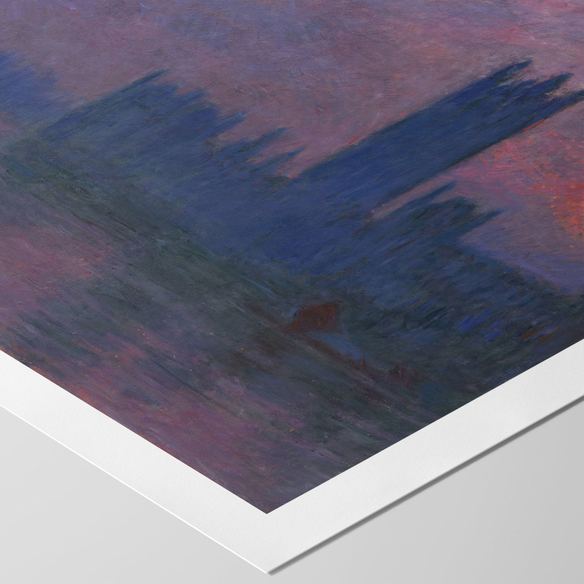 Parliament, Setting Sun Canvas Print