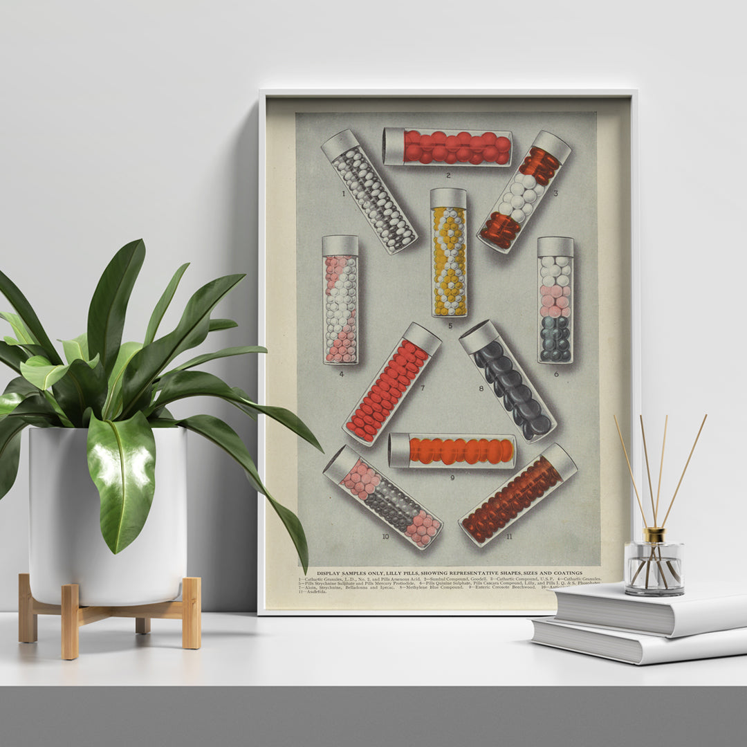 Lilly Pills Poster by Moryarty - Oil Painting canvas print