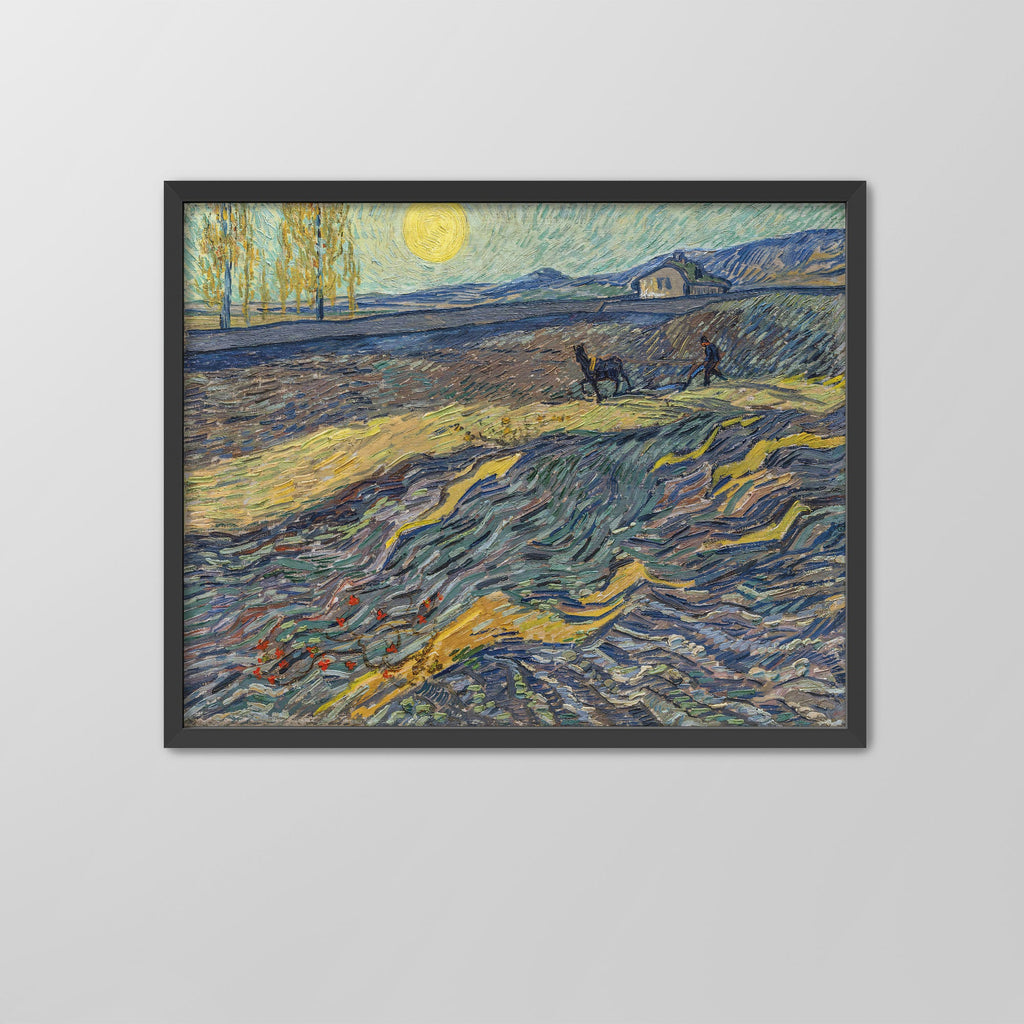 Plowman in a Field Canvas Print