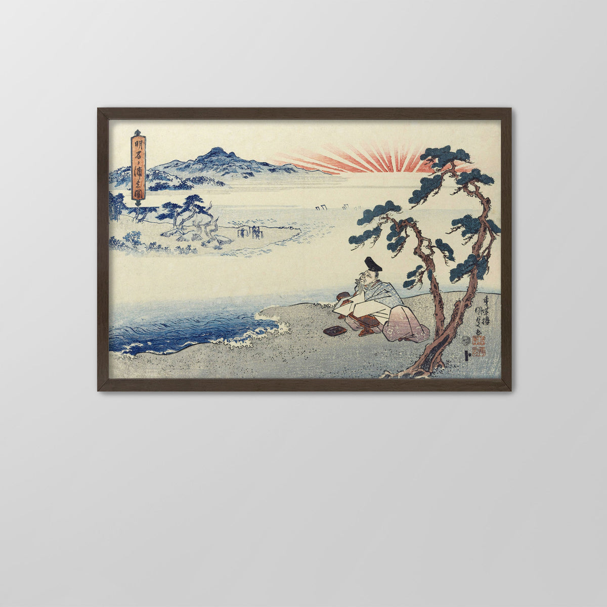 The Poet Hitomaro Canvas Print