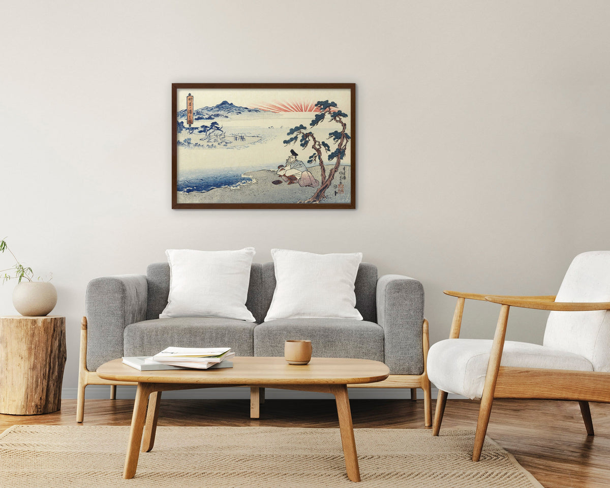 The Poet Hitomaro Canvas Print