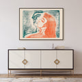 Tête contre tête Canvas Print