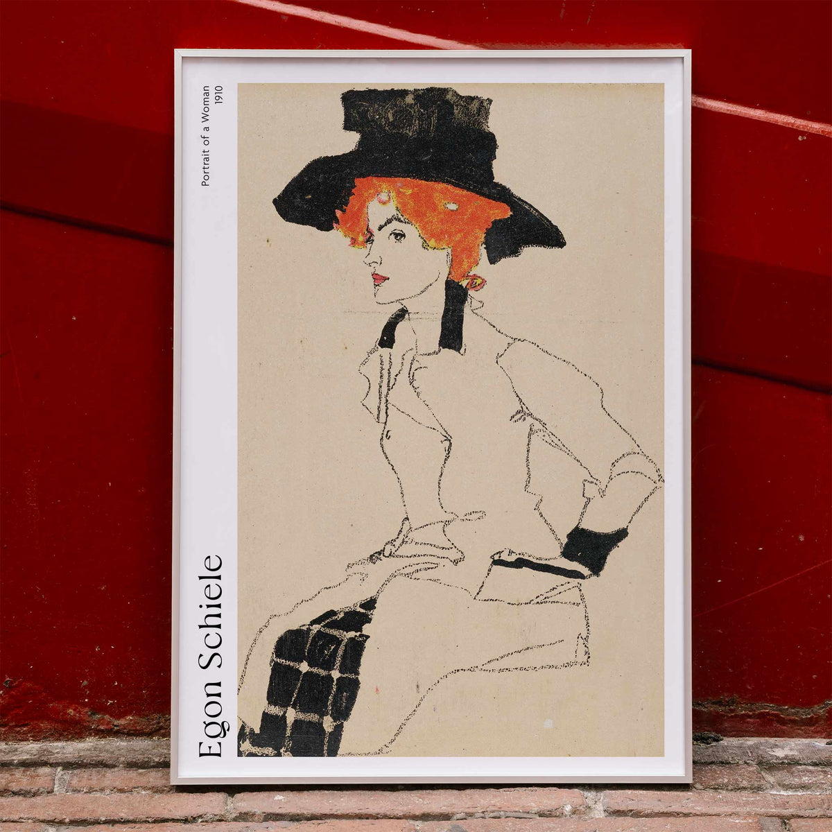 Portrait d'une femme Poster by Moryarty - Oil Painting canvas print