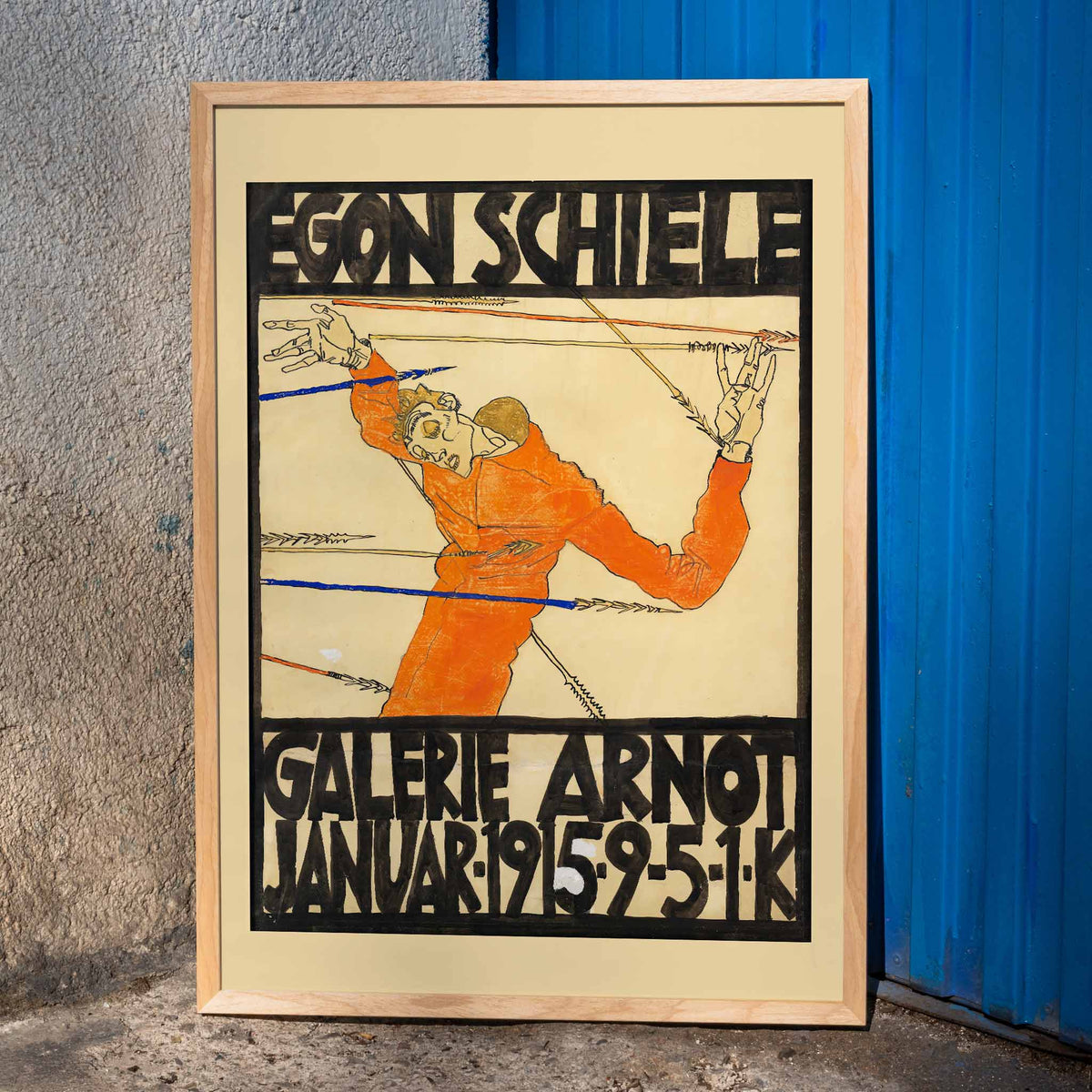 Exposition Schiele  la Galerie Arnot Poster by Moryarty - Oil Painting canvas print