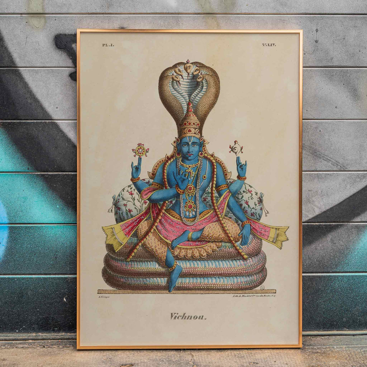 Vishnou Poster by Moryarty - Oil Painting canvas print