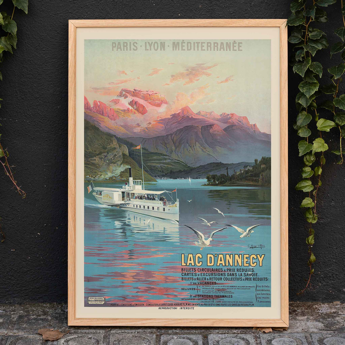 Le Lac d'Annecy Poster by Moryarty - Oil Painting canvas print