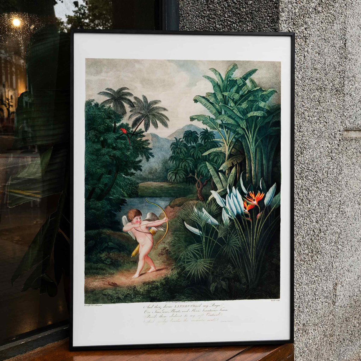 Cupidon insufflant la vie aux plantes Poster by Moryarty - Oil Painting canvas print